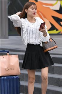 等人的高跟百褶裙长腿美女3A3947[764M]