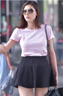 百褶裙，大长腿美女3A3329[444M]