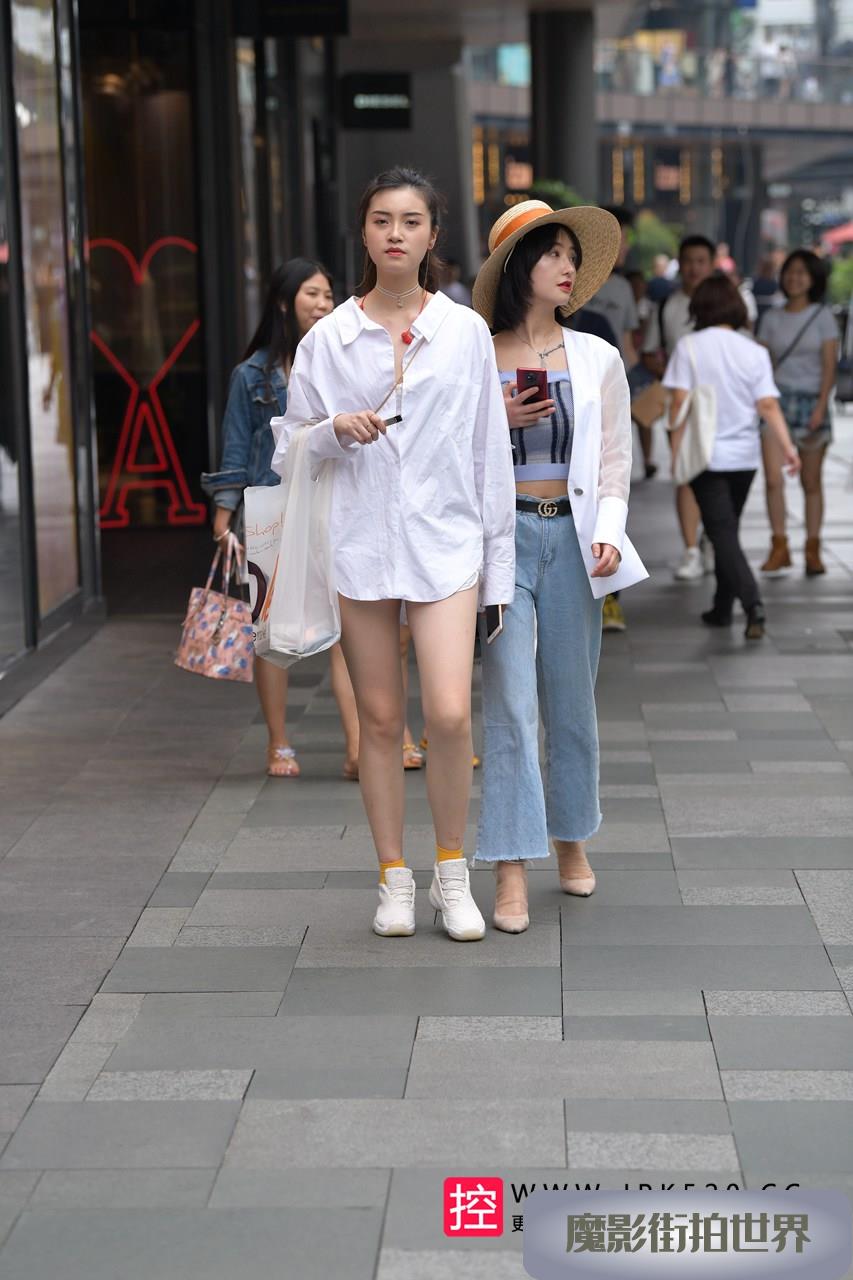 衬衫这样穿法，真诱人这大白腿3A3364[625M]