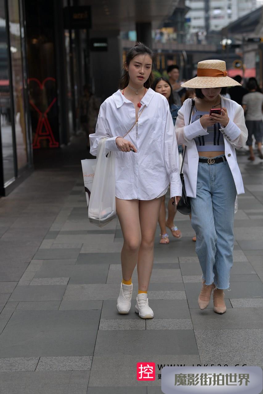 衬衫这样穿法，真诱人这大白腿3A3364[625M]
