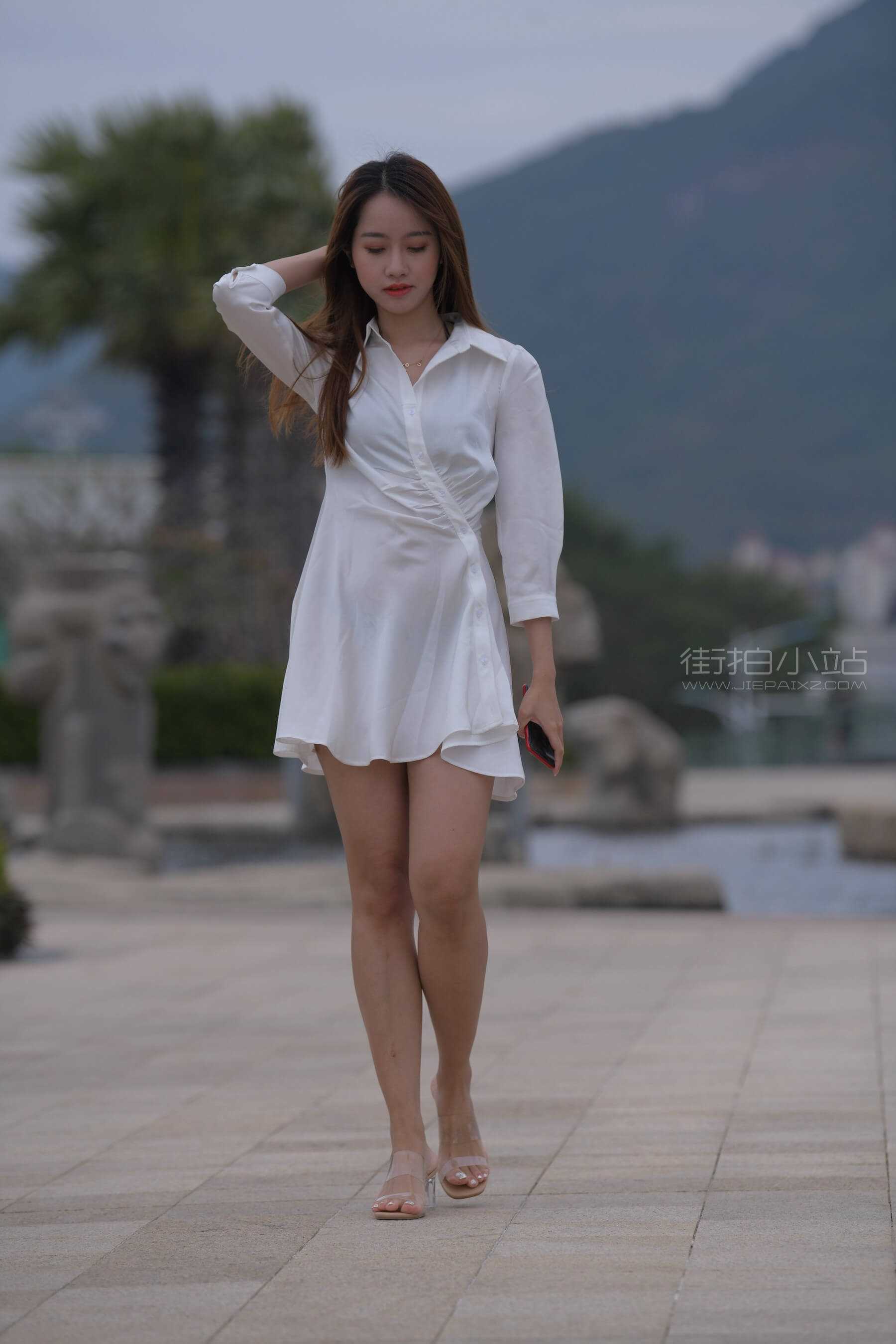 【红石旅拍摄影作品】黑色泳装美女