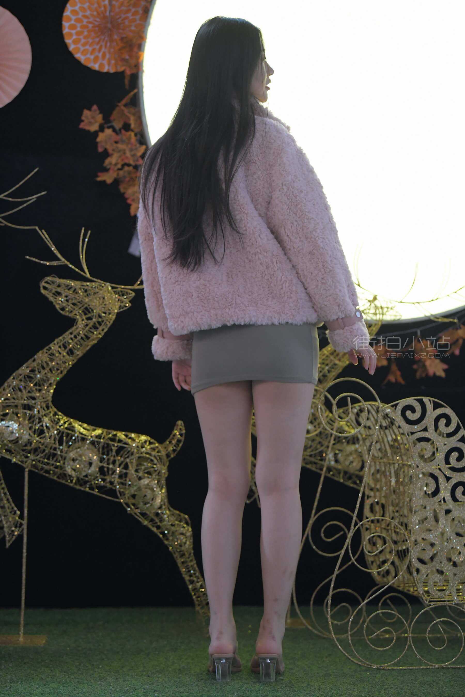 红石摄影作品●灰色包臀裙美女 【套图+视频】
