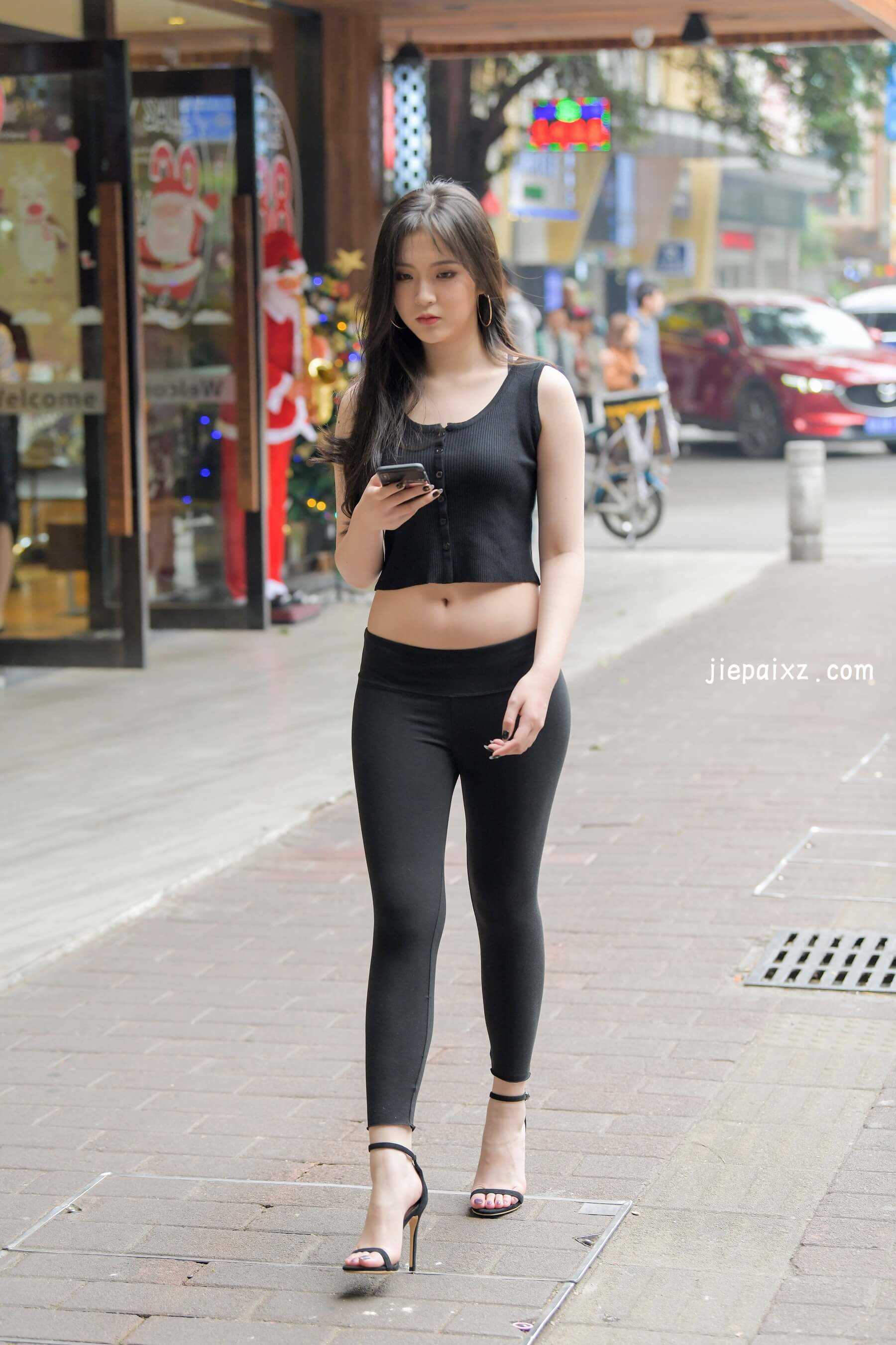 极品黑色瑜伽裤美女【套图+视频】