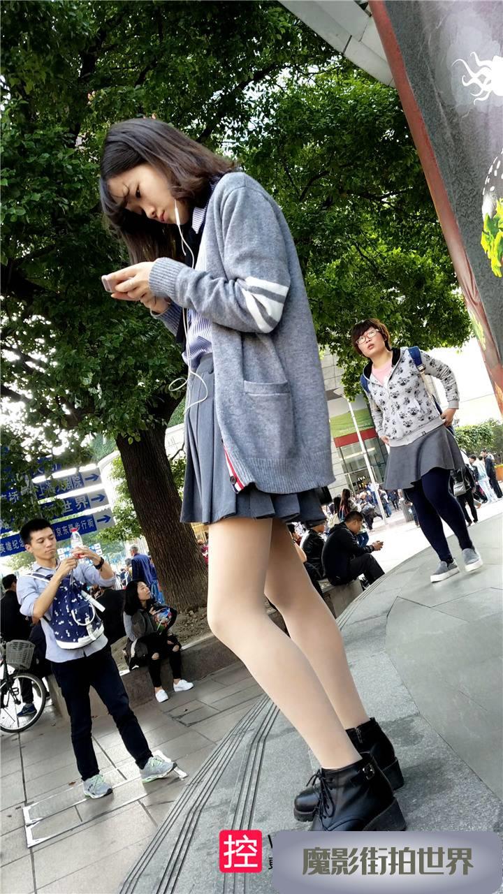 4K-针织外套肉丝黑裸靴3A008[981M]