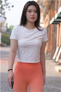 红色瑜伽裤美女MJ3199