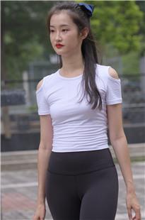 黑色瑜伽裤美女MJ3196