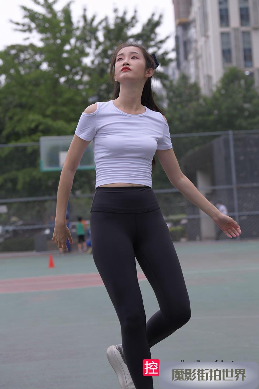 黑色瑜伽裤美女MJ3196