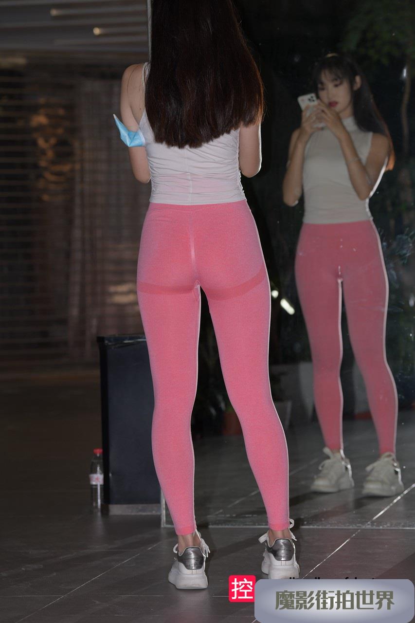 粉色瑜伽裤美女MJ3176
