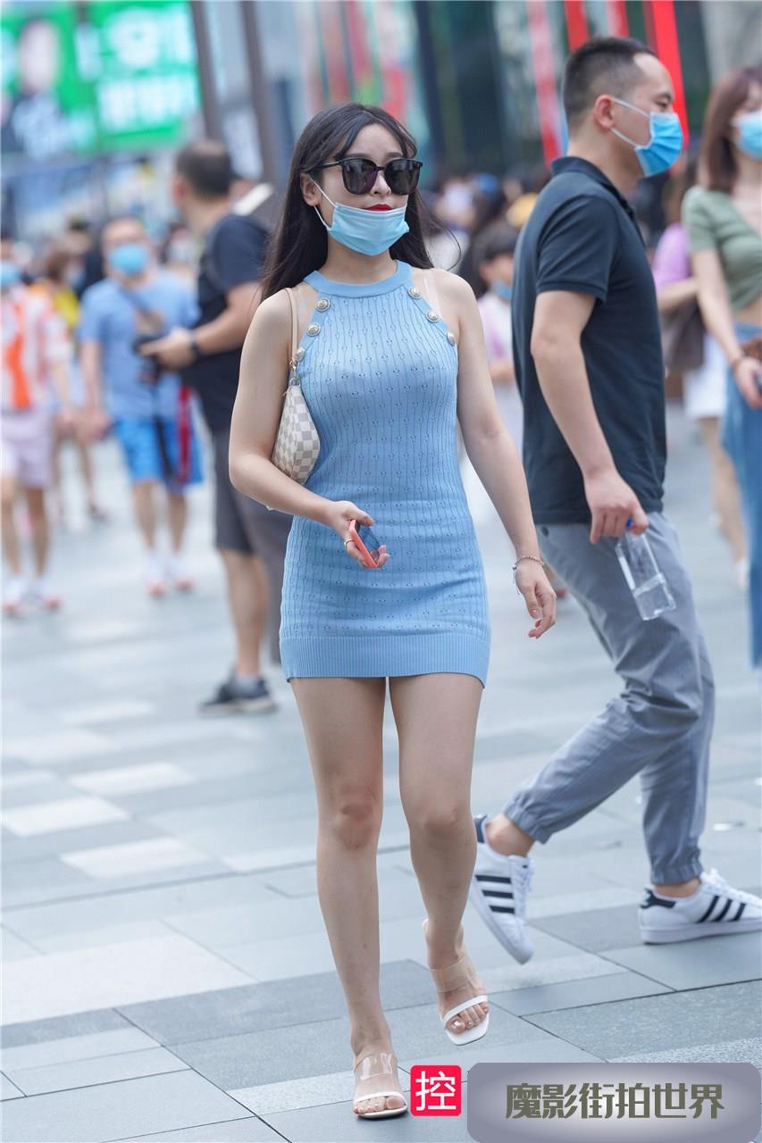 清爽的蓝裙美眉，甜美可爱MJ1237[1.29G]
