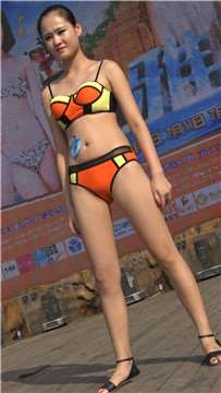 4k-甜美长腿比基尼泳装MM热舞