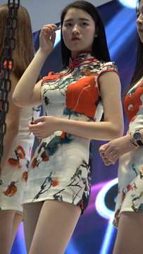 性感长腿高跟鞋美腿showgirl