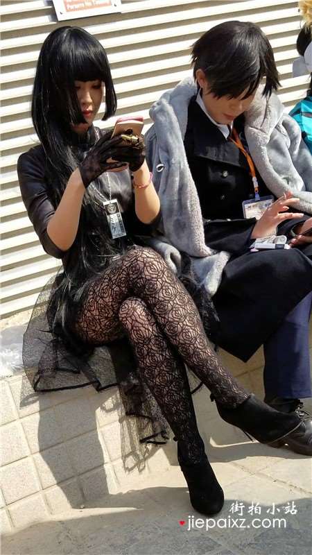 4K-超性感街拍黑丝cosplay美女