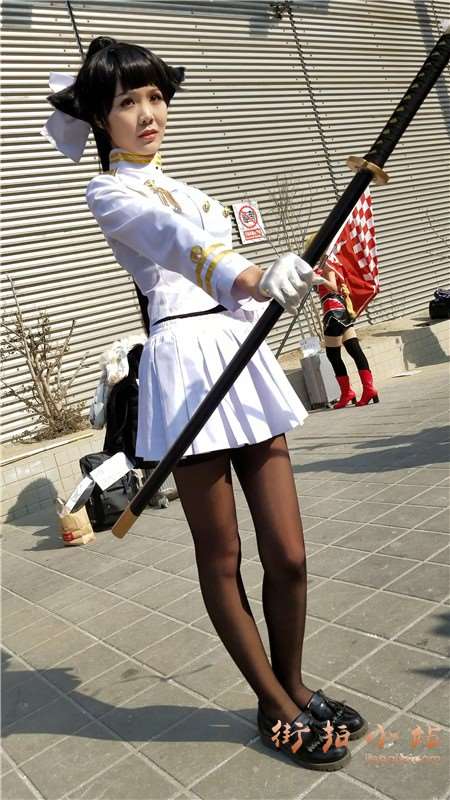 4k-极品黑丝美腿cosplay的二次元美少女