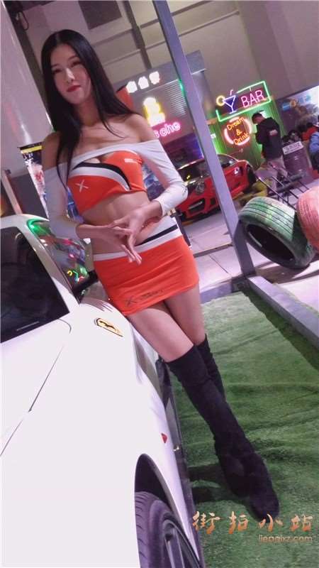 4k-黑色长靴短裙靓模