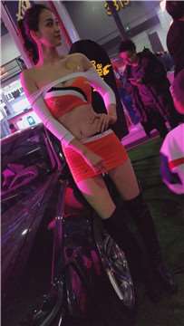 4k-超短包臀裙性感美女车模