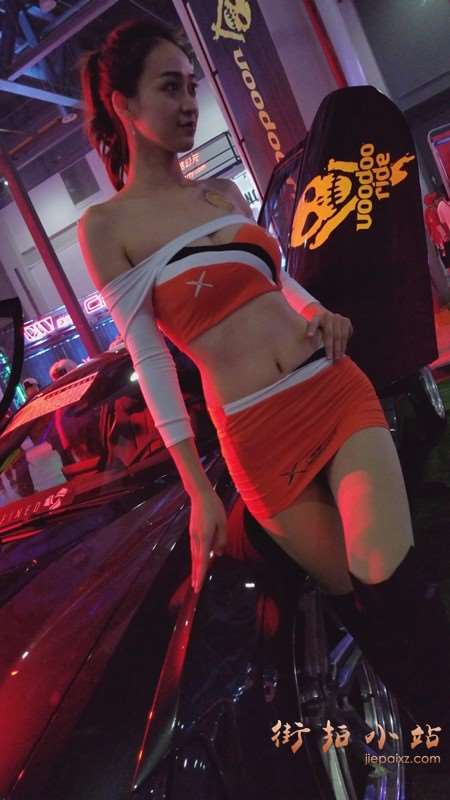 4k-超短包臀裙性感美女车模