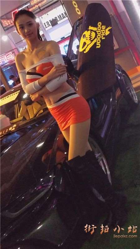 4k-超短包臀裙性感美女车模