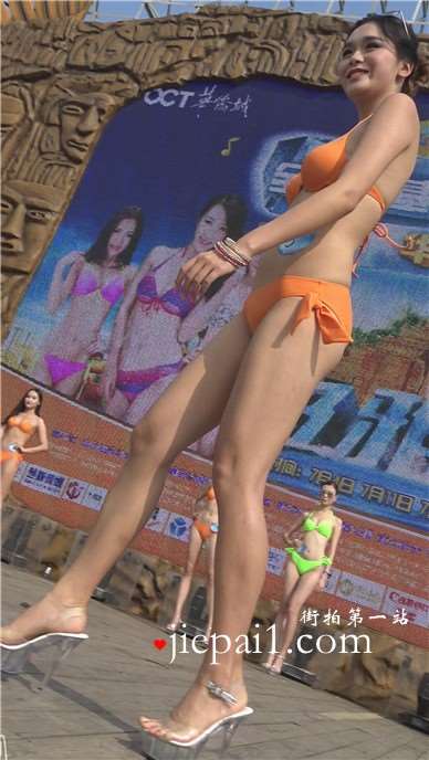 4k-舞台上的泳装比基尼美女大集合。