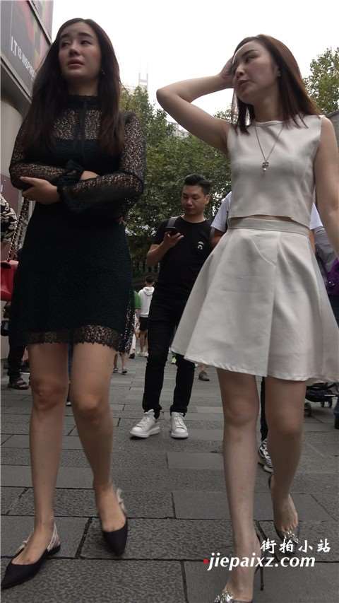 街拍连衣裙御姐美女姐姐