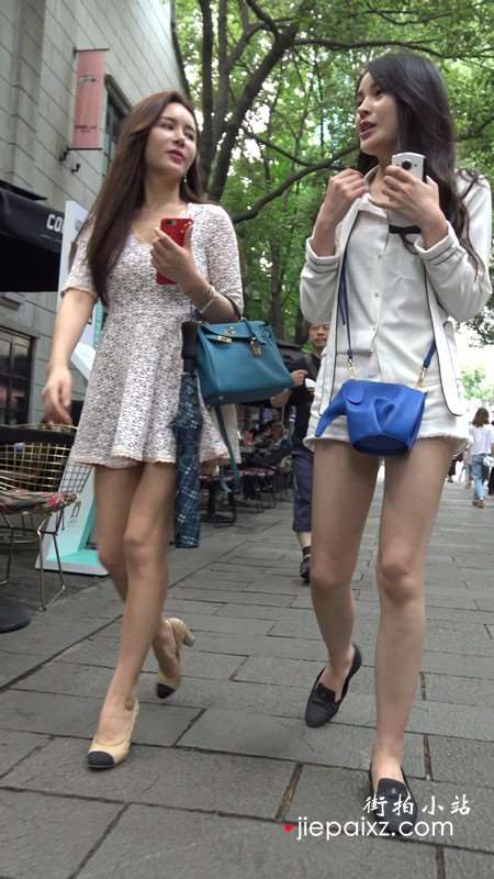 4K-超性感街拍美腿高跟鞋连衣裙美女 [1.33 GB]