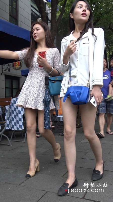 4K-超性感街拍美腿高跟鞋连衣裙美女 [1.33 GB]