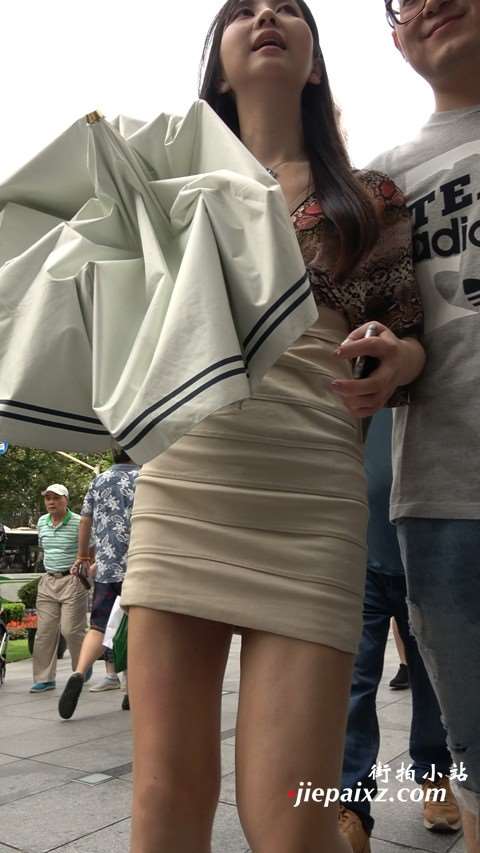 4K 完美身材高颜值短裙高跟美女