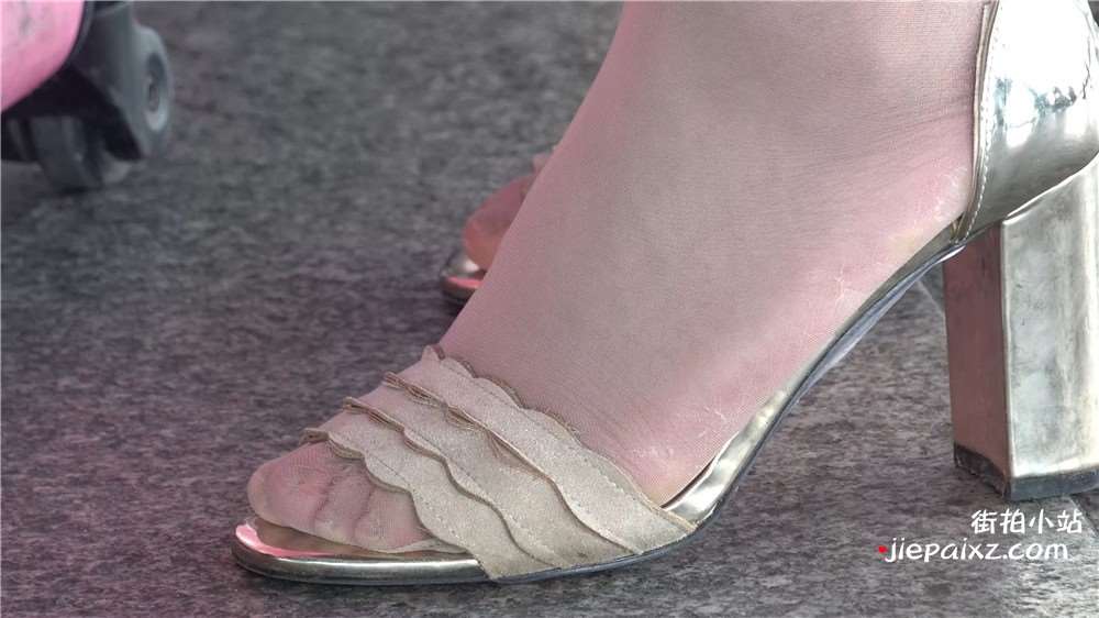 长裙，凉高，街拍丝袜美女