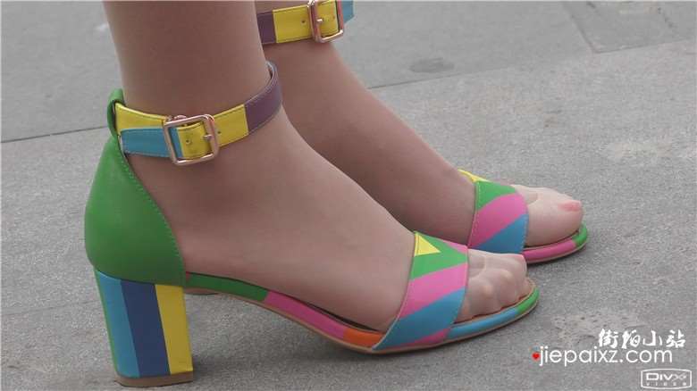 4k-色彩丰富艳丽丝足美女