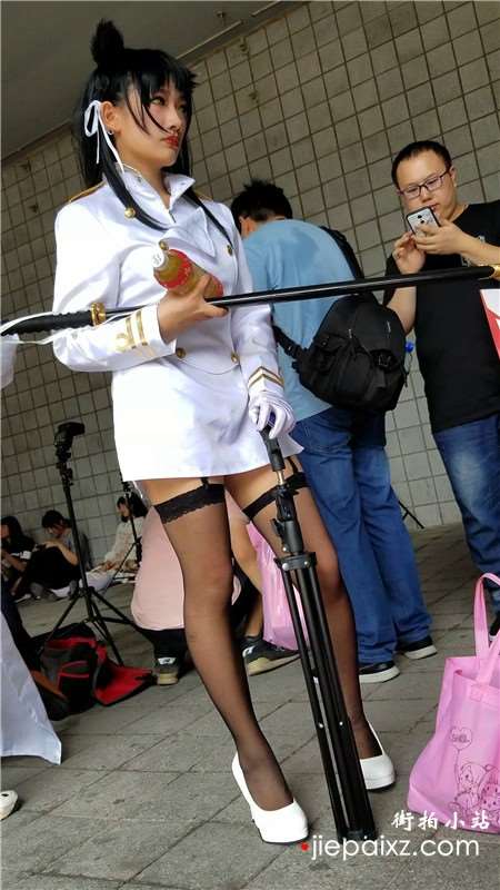 4k-长筒黑色丝袜cosplay的二次元少女