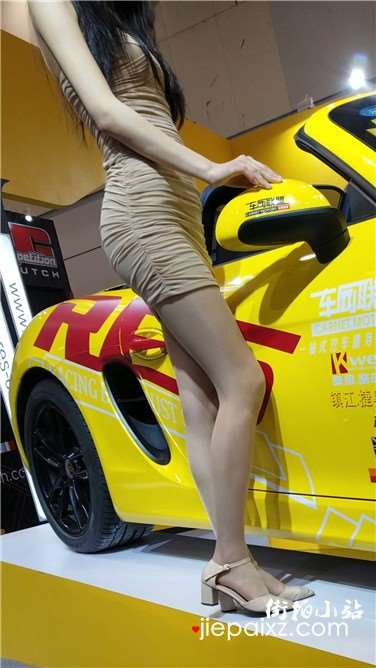 4k超清画质，性感端庄典雅极品包臀裙美女车模