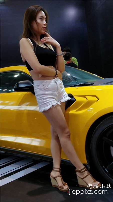 4k视频，高颜值气质甜美性感车模美女姐姐