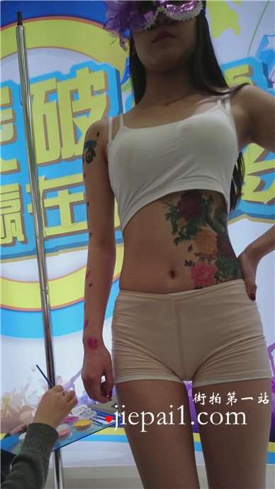 4k-小清新嫩模人体彩绘（下）
