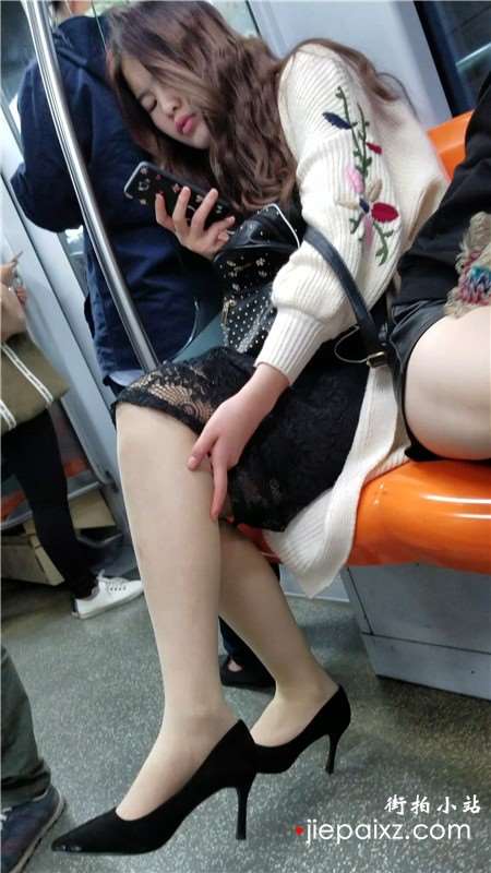 4k-黑色高跟鞋、白皙性感美腿女神美女