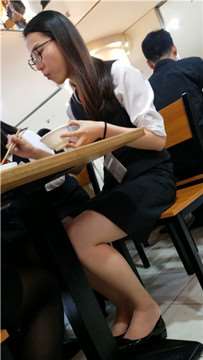 4k超清，吃饭偶遇OL制服空姐