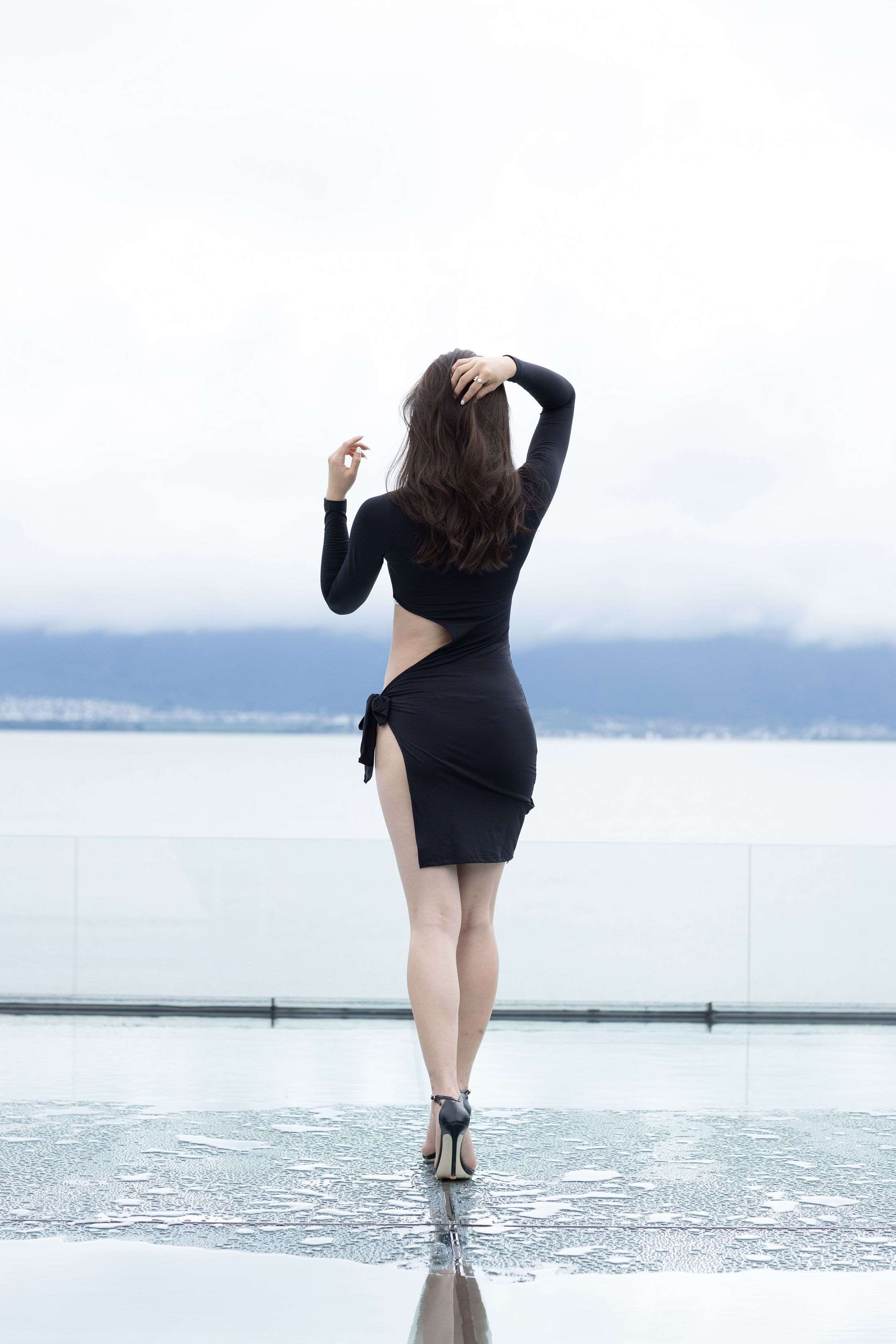 410黑色长裙美女（6）