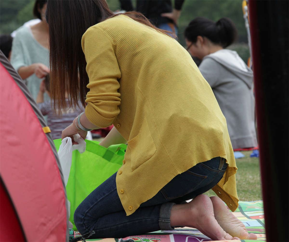 No254 邻家碧玉型年轻妈妈的性感绿趾美足