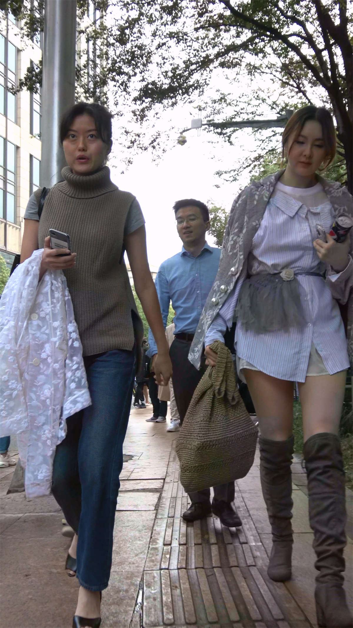 大长腿长筒靴性感气质美女