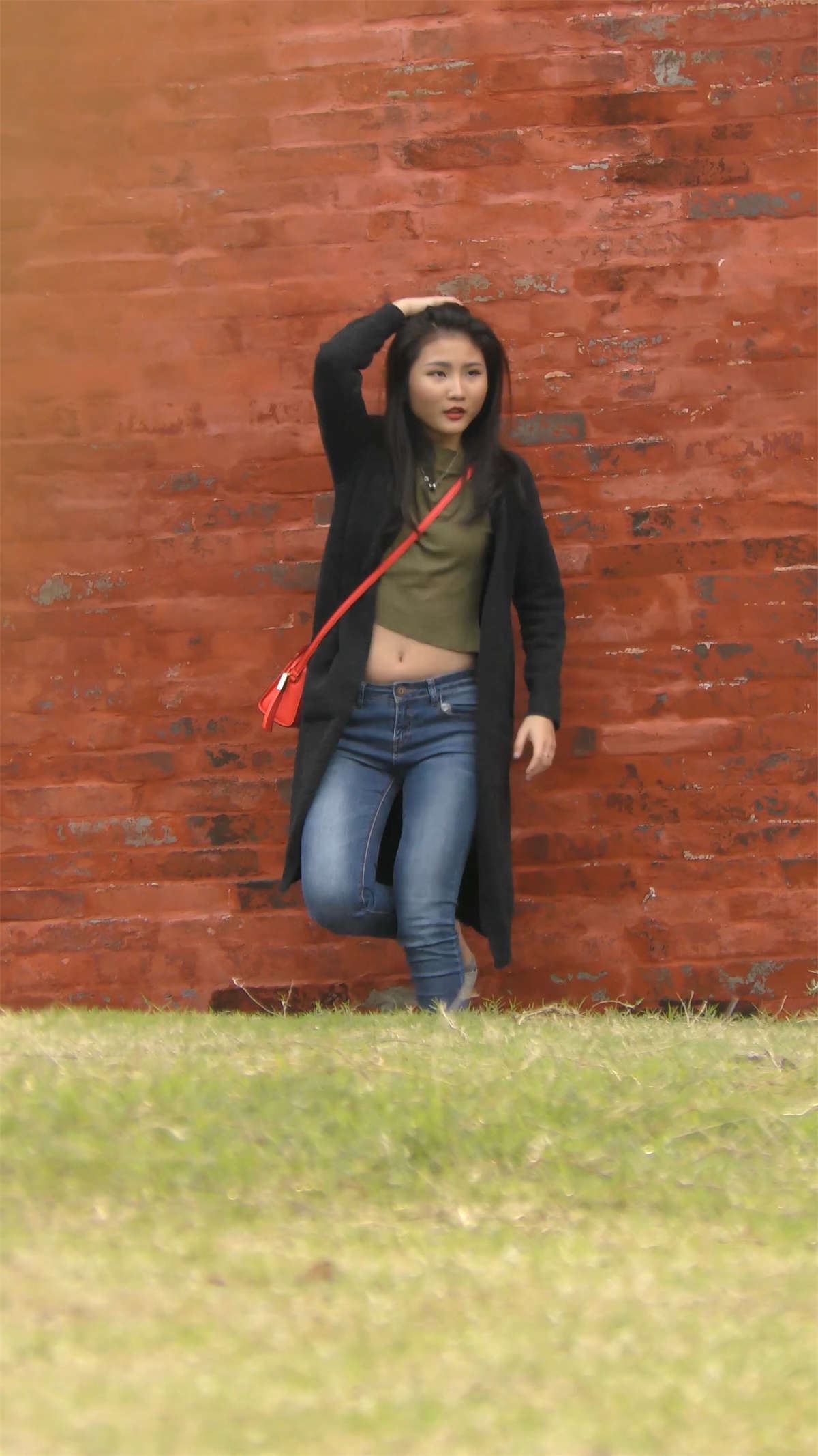 性感的牛仔裤美女