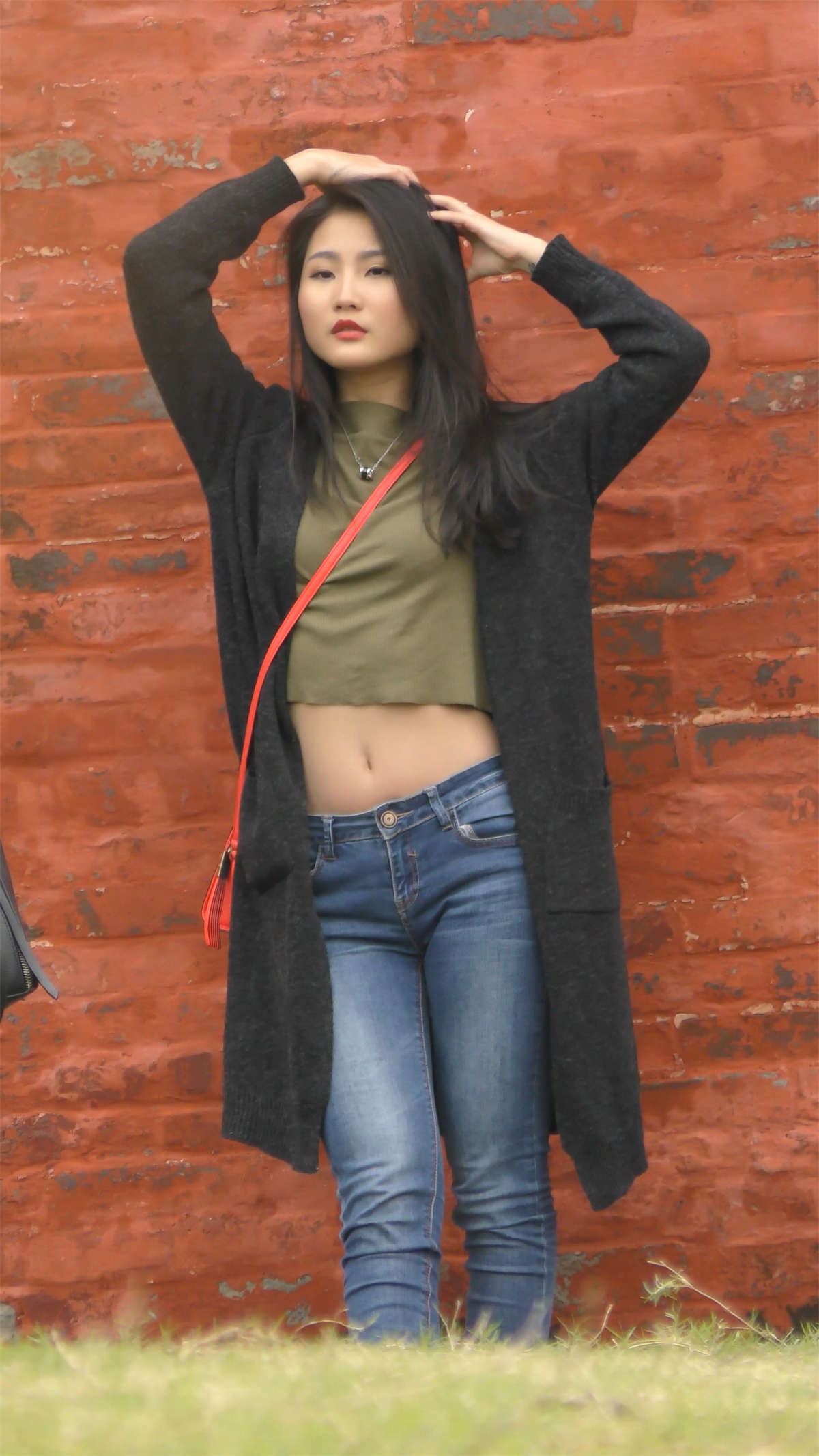 性感的牛仔裤美女