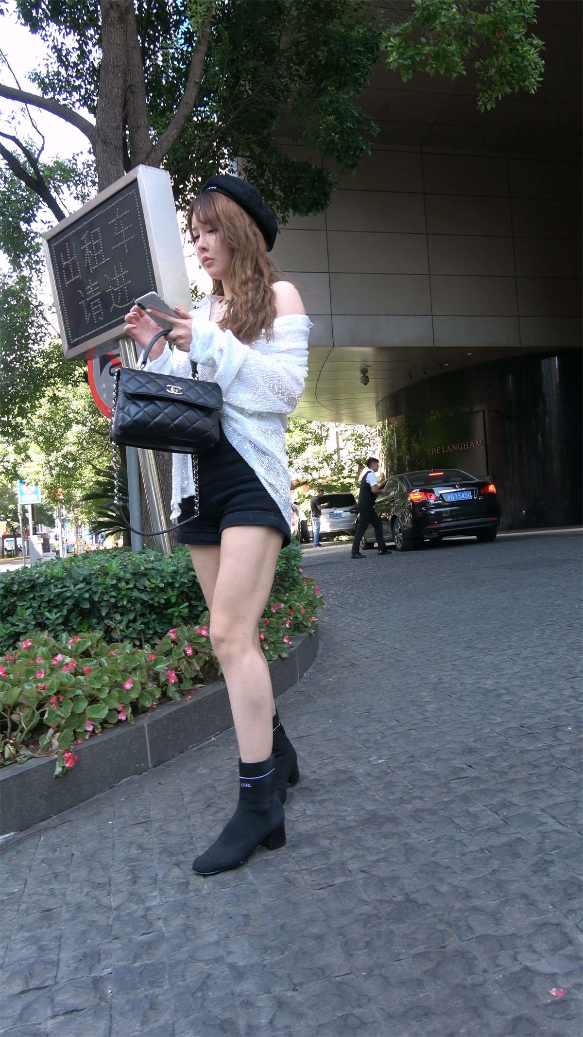 美腿热裤小清新美女