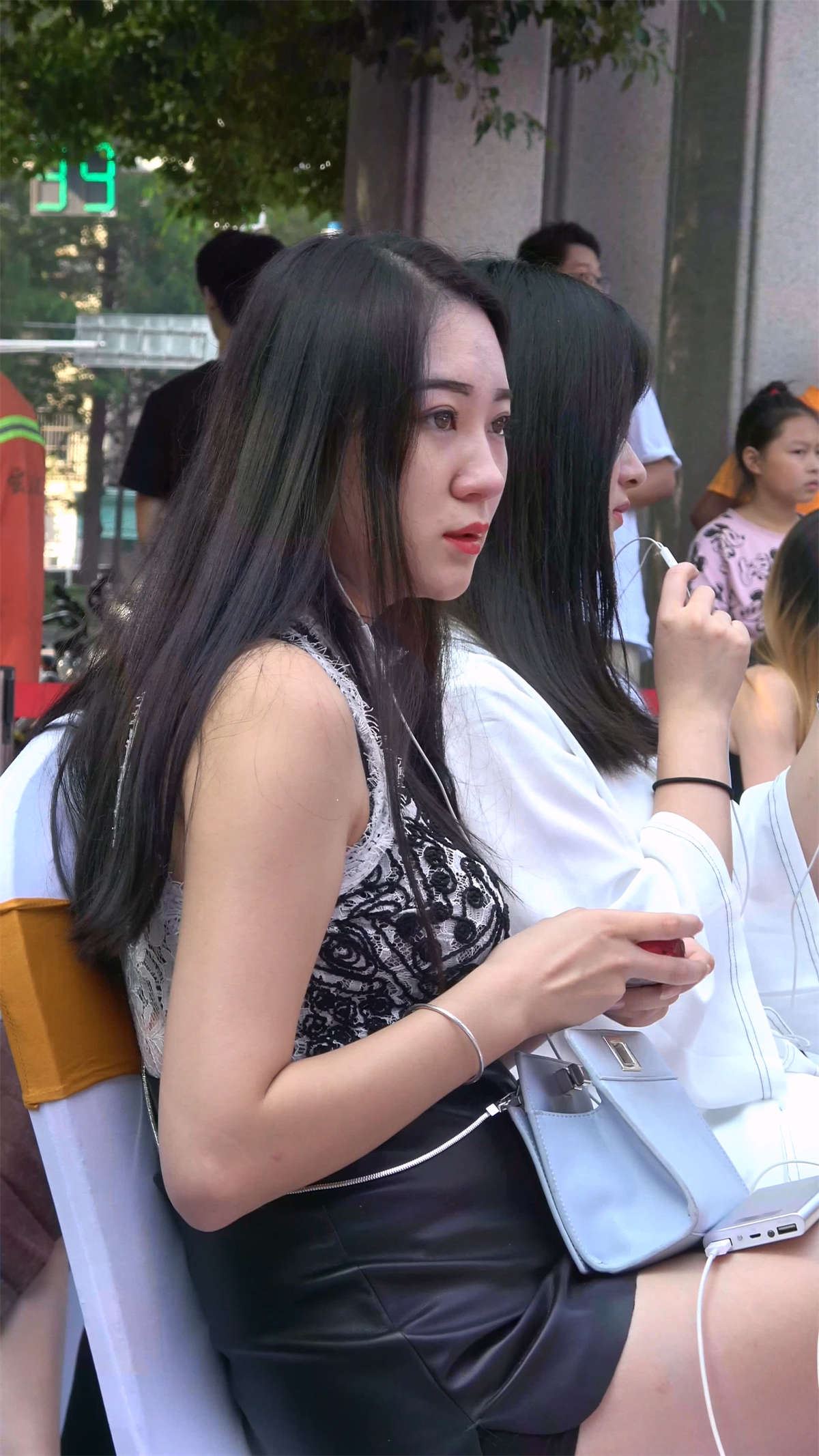 极品皮裙性感美女