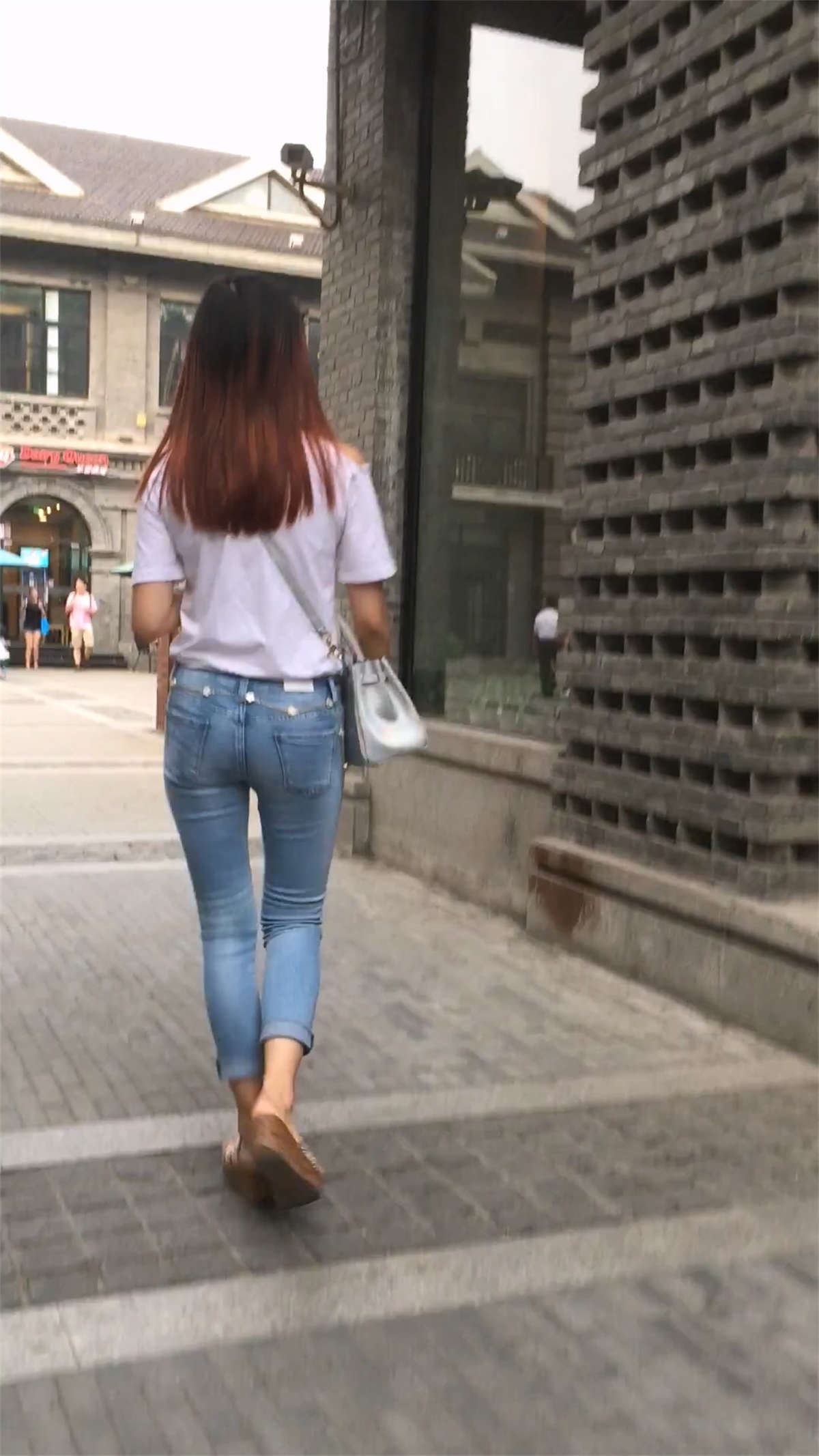 等男友的浅色小紧牛