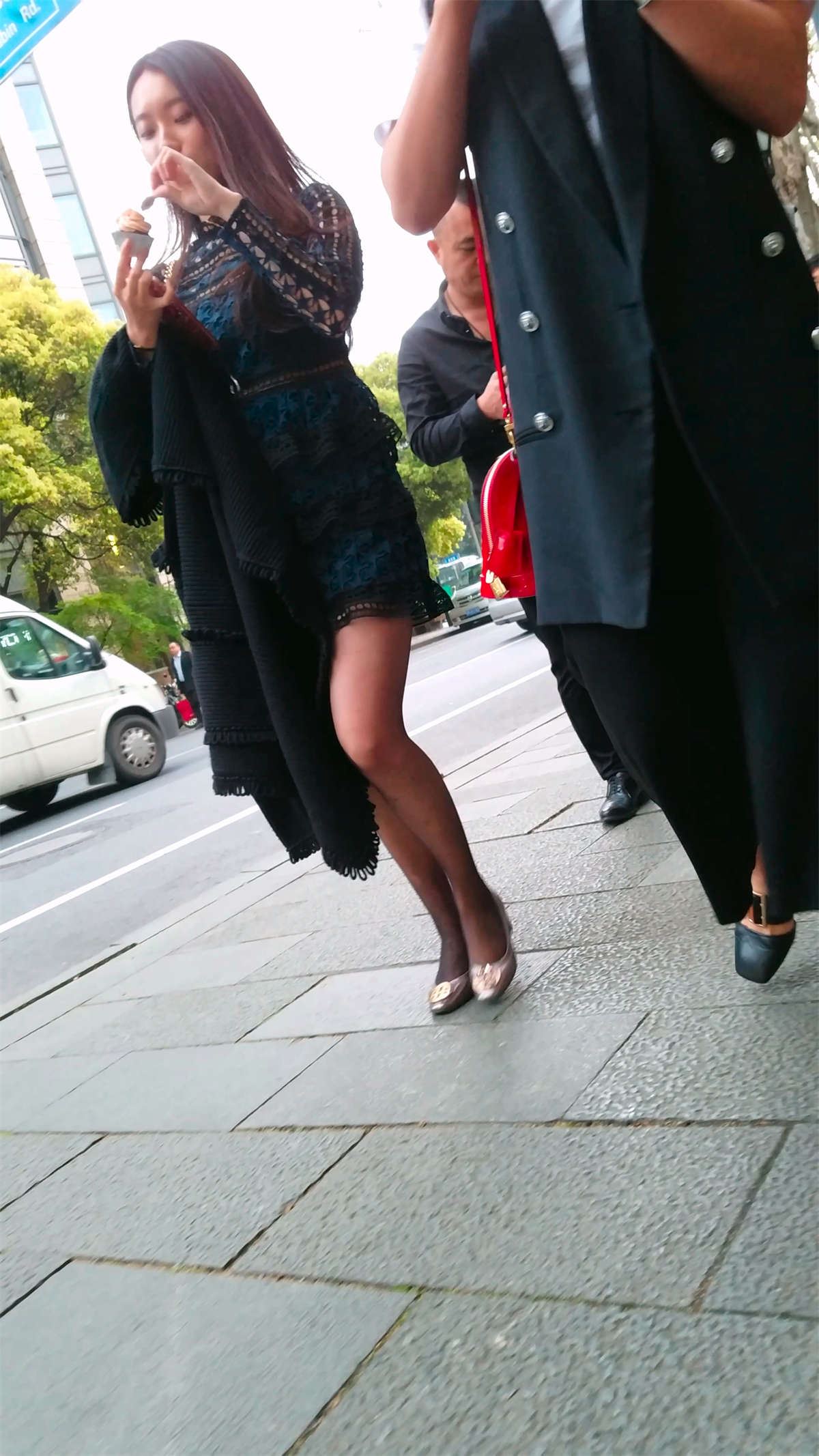 超薄黑丝袜高跟美女