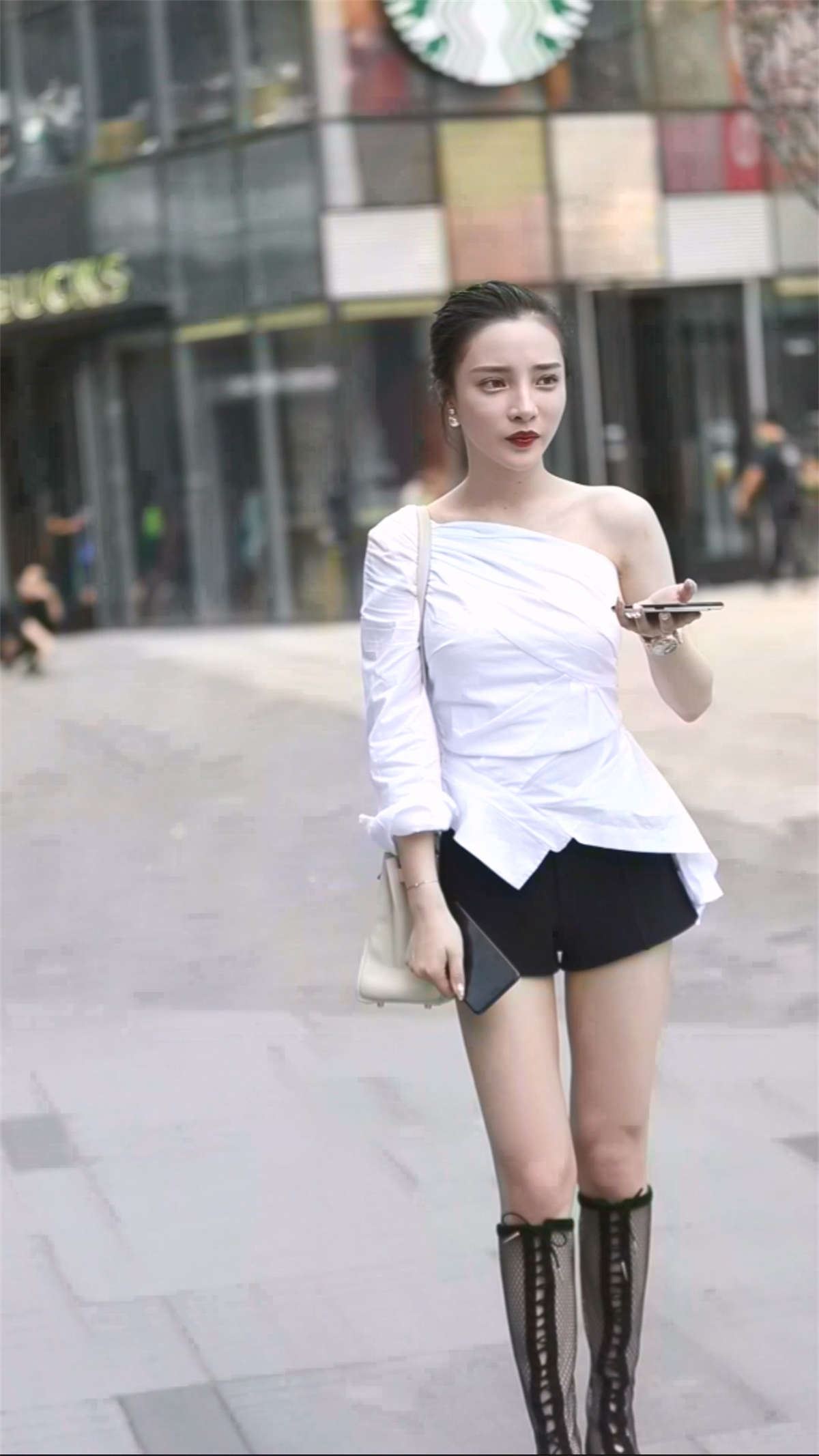 白衣气质美丽容颜女神