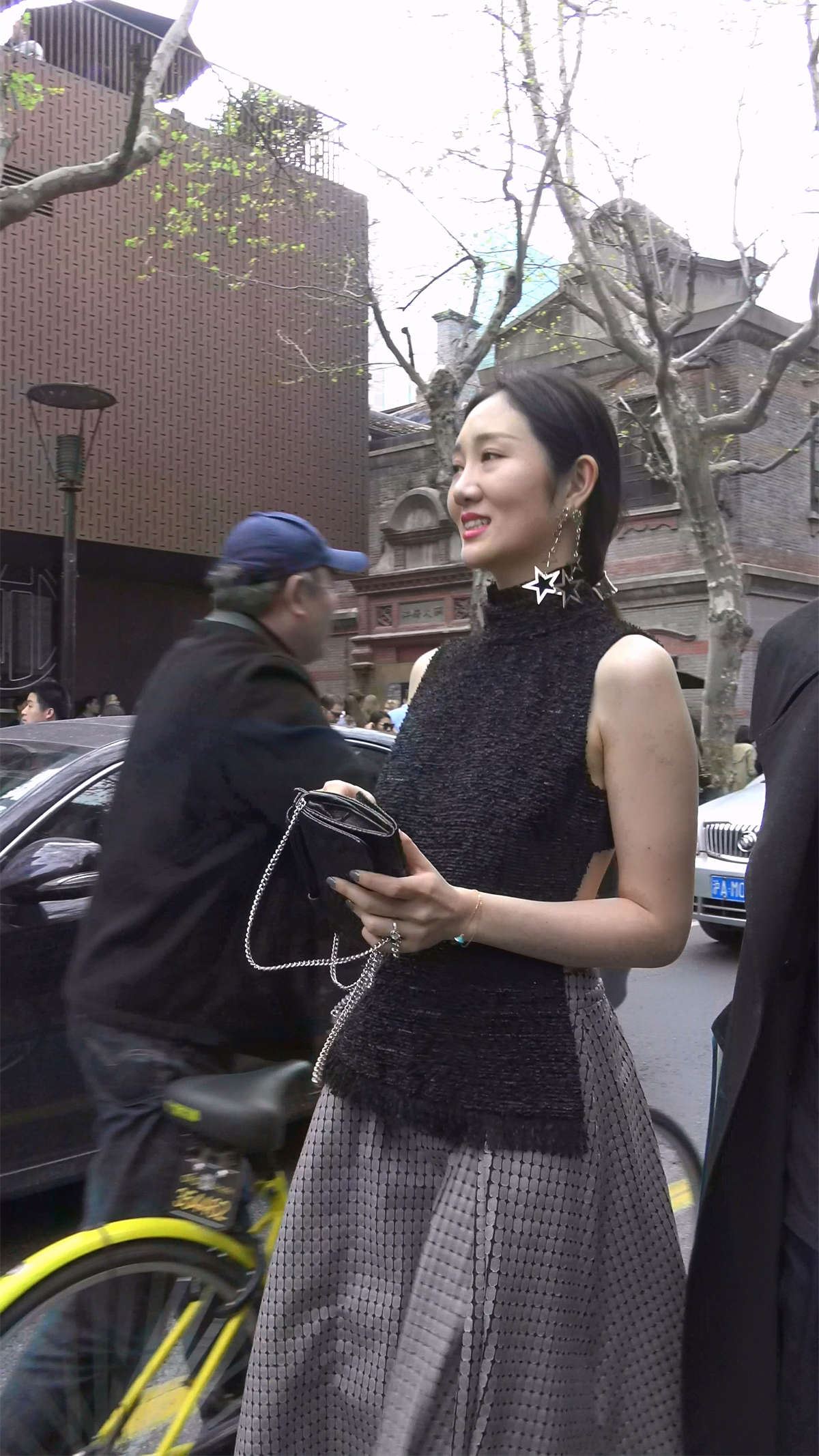 露背连衣裙性感美女靓模摆拍