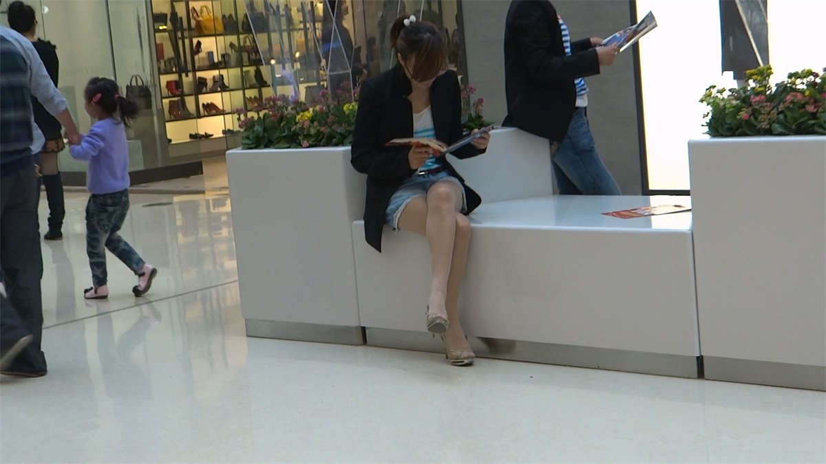 专柜美女 性感美足