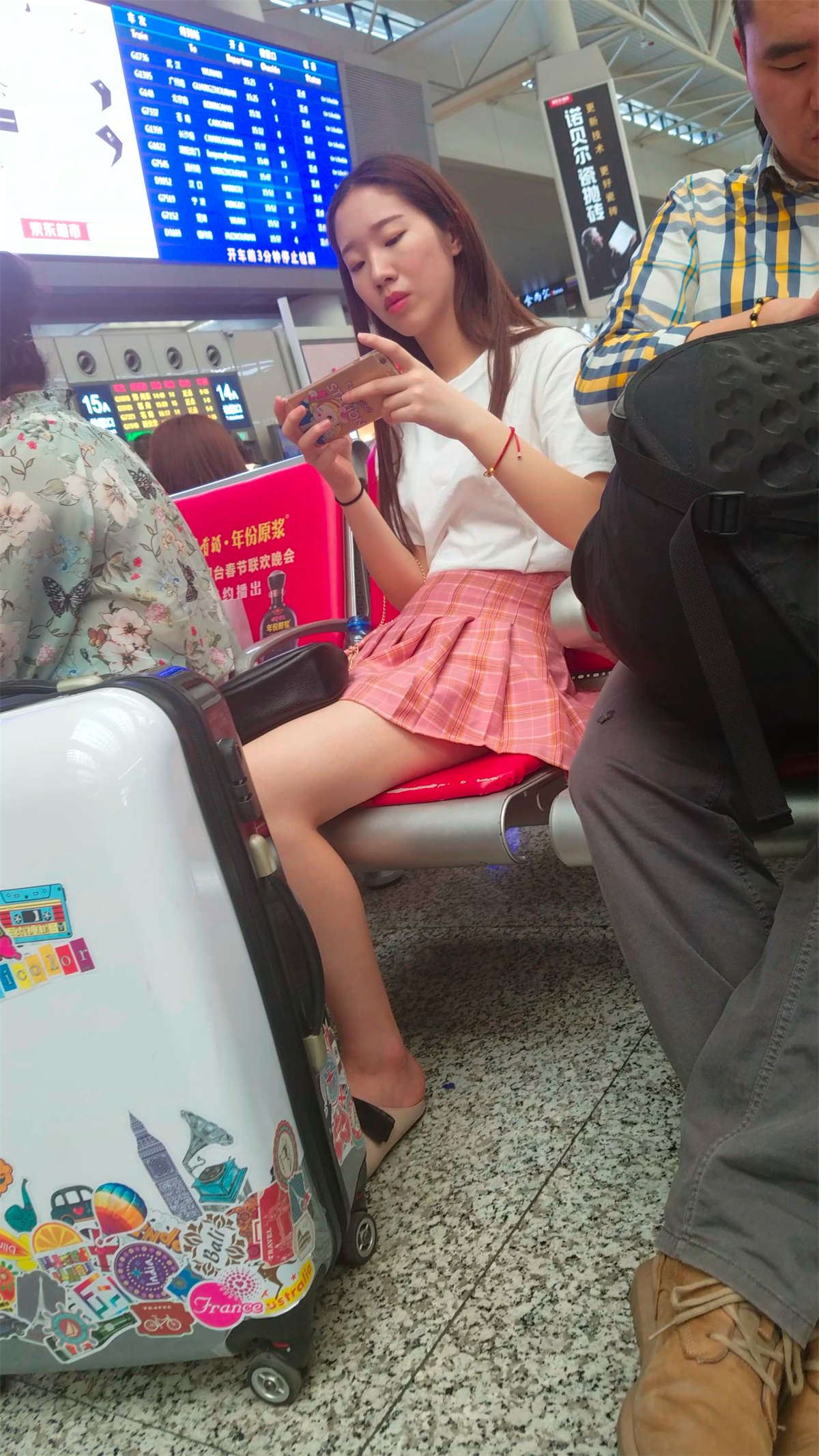 甜美性感的大学美女会计