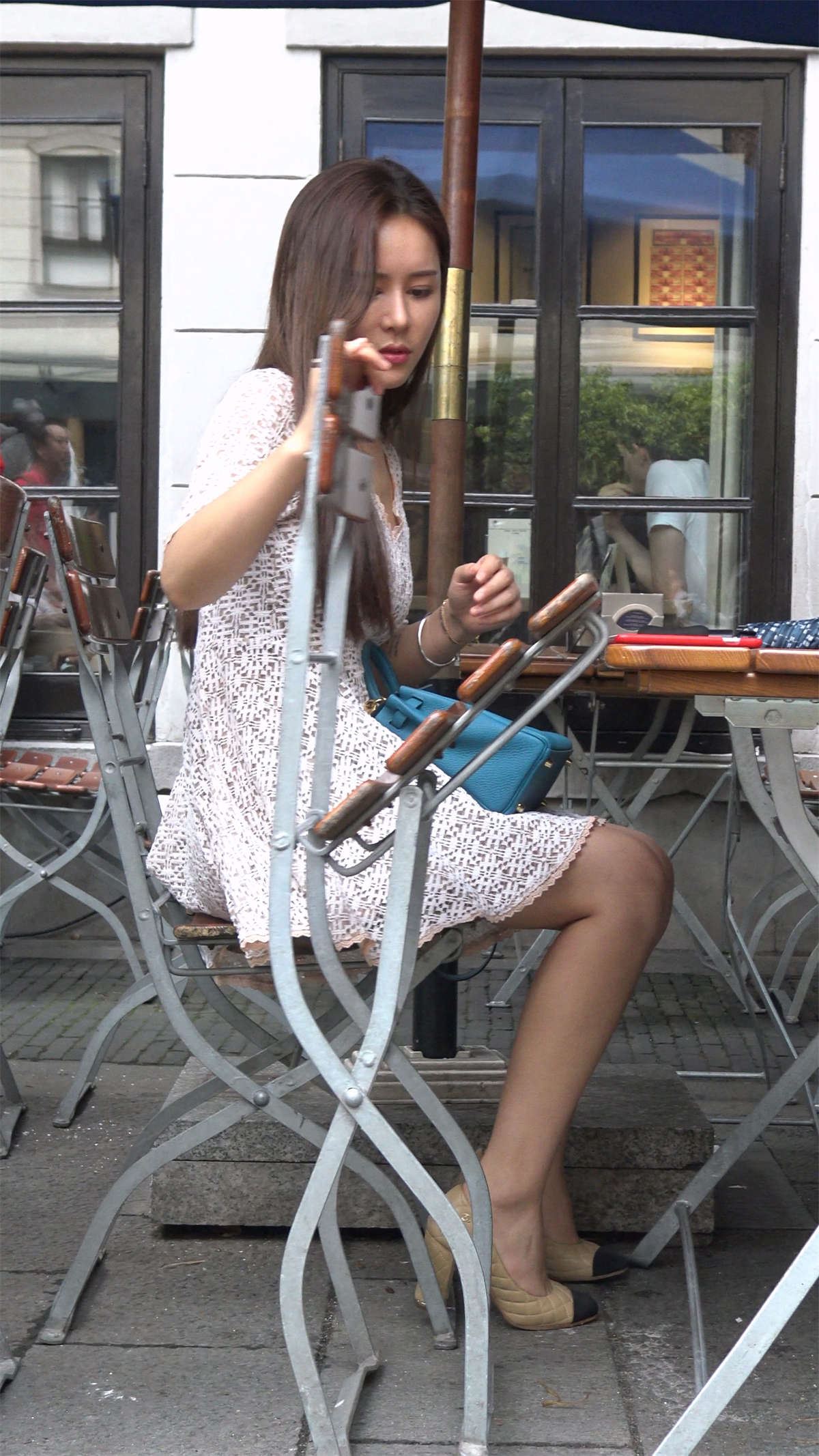 超性感美腿高跟鞋连衣裙美女