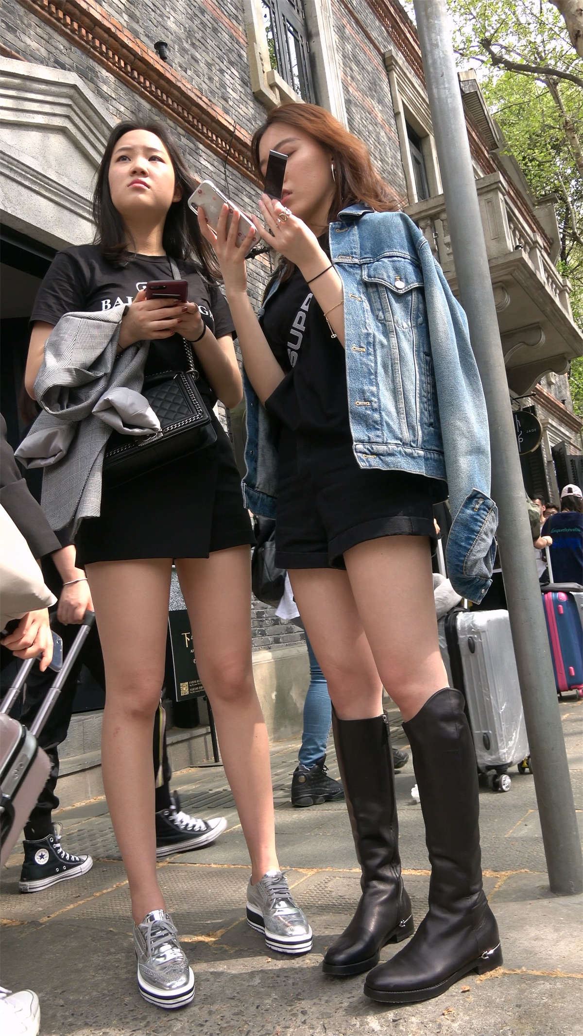 超性感美腿姐妹花