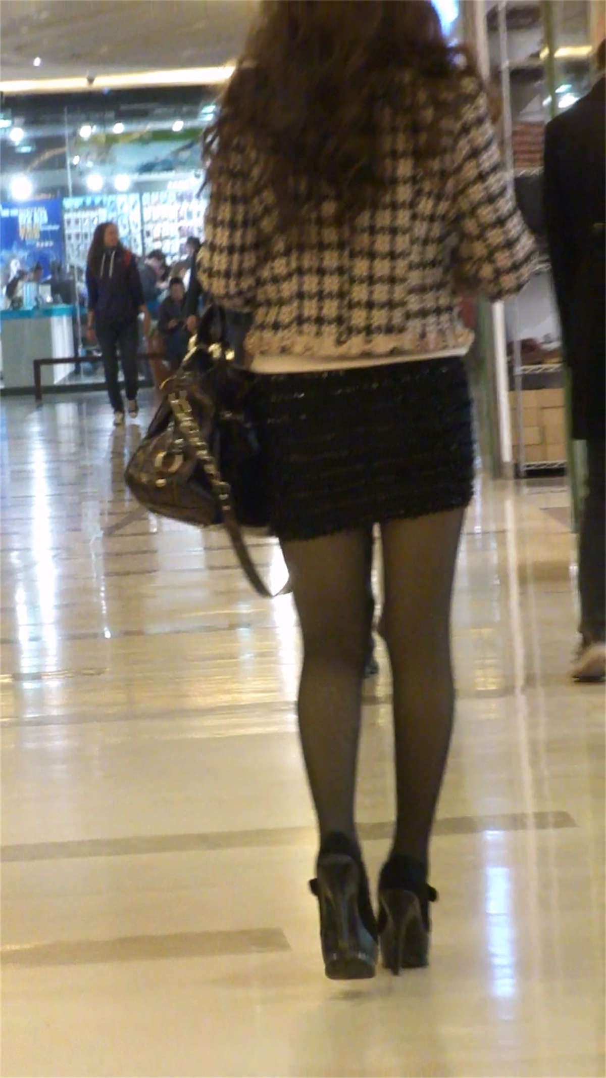 混血美女的性感黑丝